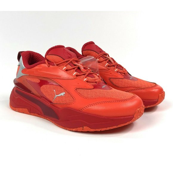 Puma RS-Fast Caliente Taqueria Shoes Sneakers Mens Low Top Orange Red 381505-01 - Picture 2 of 11